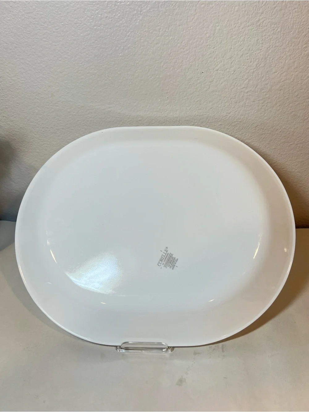 Corelle Classic “White Frost” Oval Serving Platter | Vitrelle | Chip Resistant